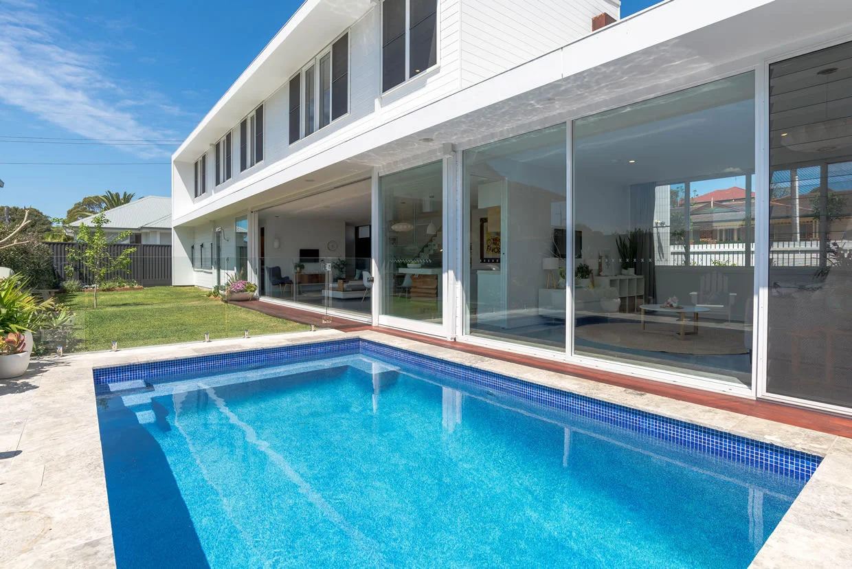 Pool View Of Two-Storey House